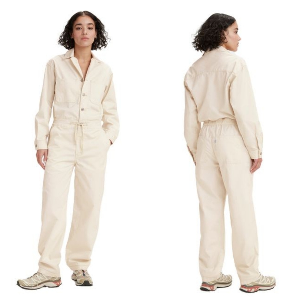Levi's Cargo Utility Jumpsuit Khaki Whitecap Gray